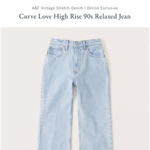 Abercrombie Curve Love 90s Relaxed Jean - 28S